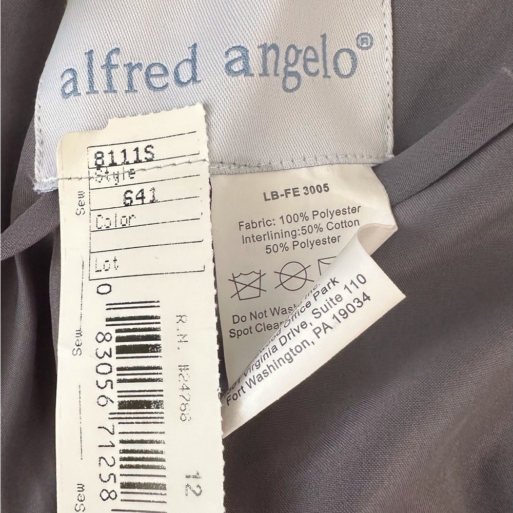 Alfred Angelo Gray Dress - Picture 8 of 9